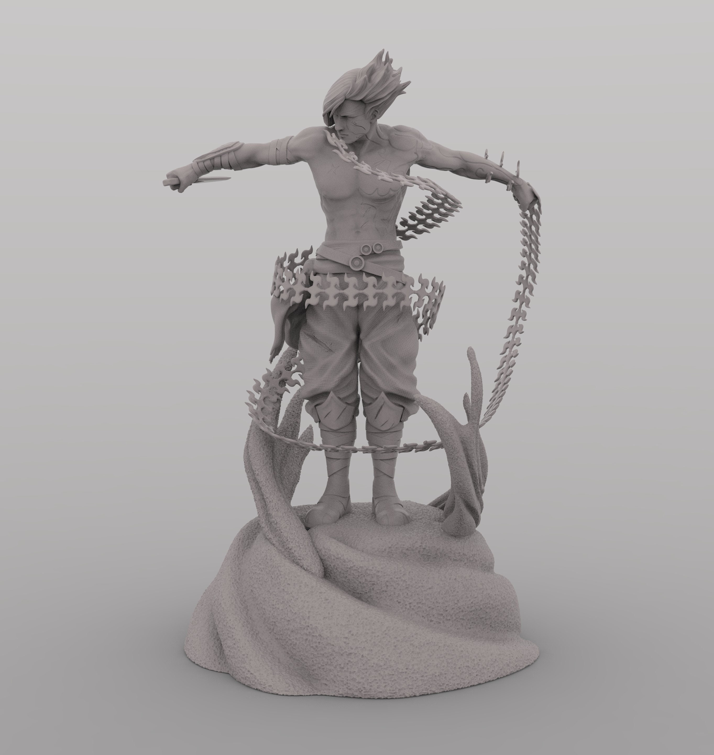 Prince of Persia Warrior Within Statue 3D model 3D printable