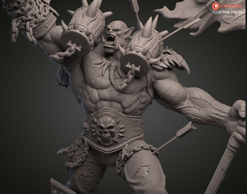 3D Printed Garrosh Hellscream Worldwide Free Shipping - Etsy