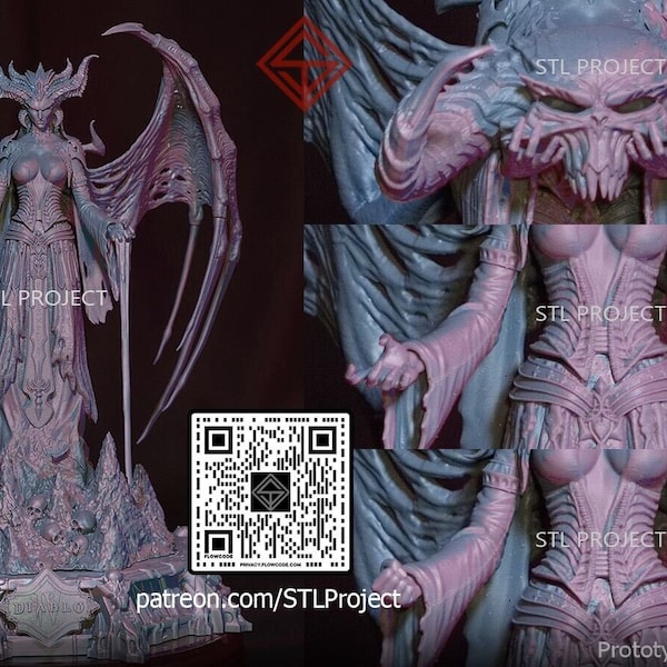 3D gedruckte Lilith + weltweiter kostenloser Versand