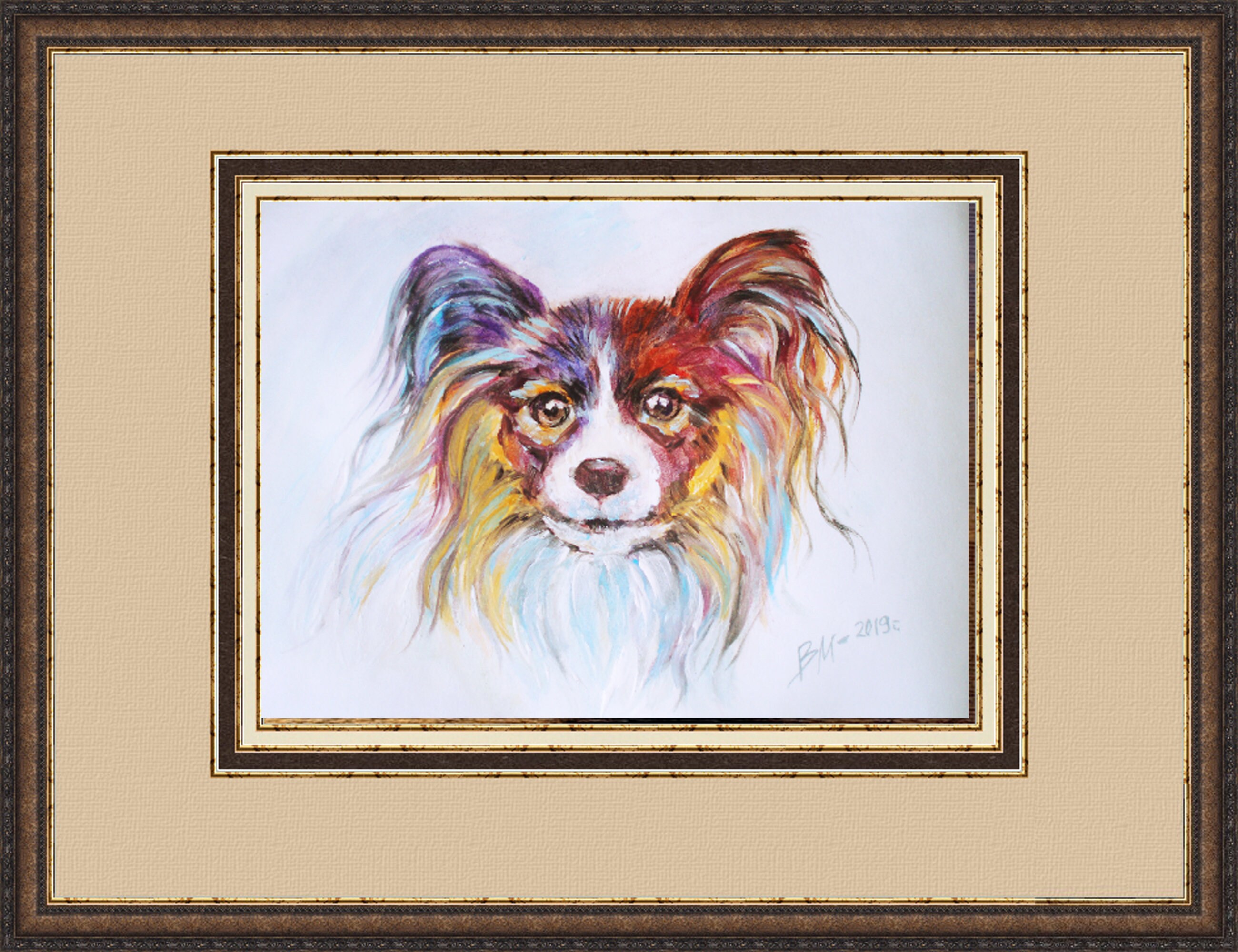 Dog Painting Original Watercolor Art Portrait Pet 8 by 12 | Etsy