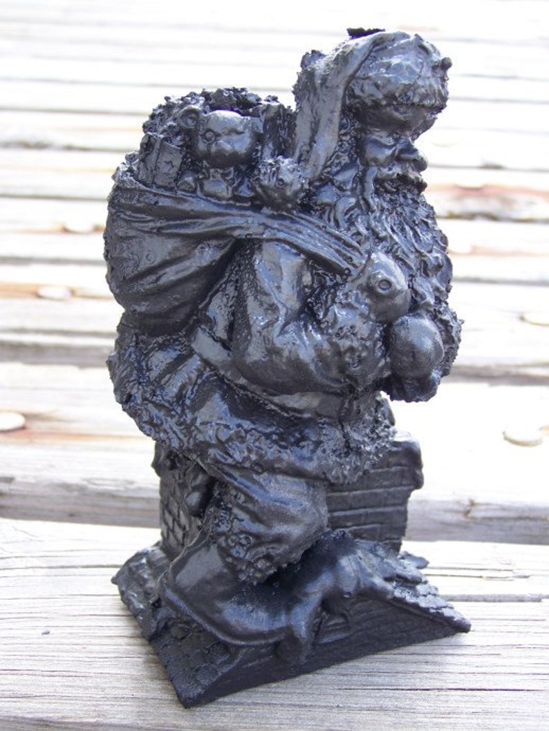 Handcrafted from Coal in Kentucky Nostalgic Santa Claus