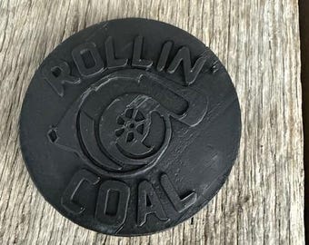 Handcrafted from Coal Round Rollin Coal with Cutter Head