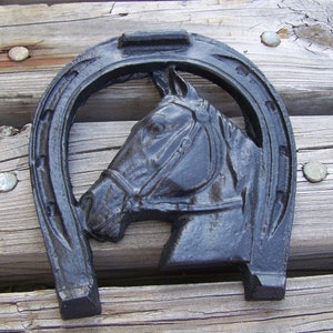 Handcrafted Large Horseshoe Made from Coal by Kentucky Artisans