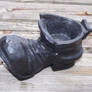 Handcrafted Large Shoe Made from Coal by Kentucky Artisans