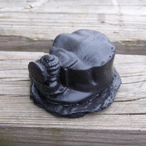 Handcrafted Carbide Miners Cap Made from Coal by Kentucky Artisans