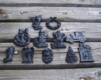 Handcrafted Christmas Tree Ornaments made from Coal in Kentucky
