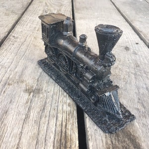 Handcrafted Large Steam Train Engine Made from Coal in Kentucky