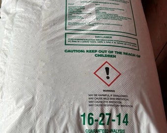 16-27-14 All Purpose Fertilizer Excellent as a starter fertilizer.