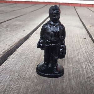 Handcrafted Small Coal Miner Made from Coal by Kentucky Artisans