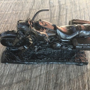 Handcrafted Bagger Motorcycle Made from Coal by Kentucky Artisans