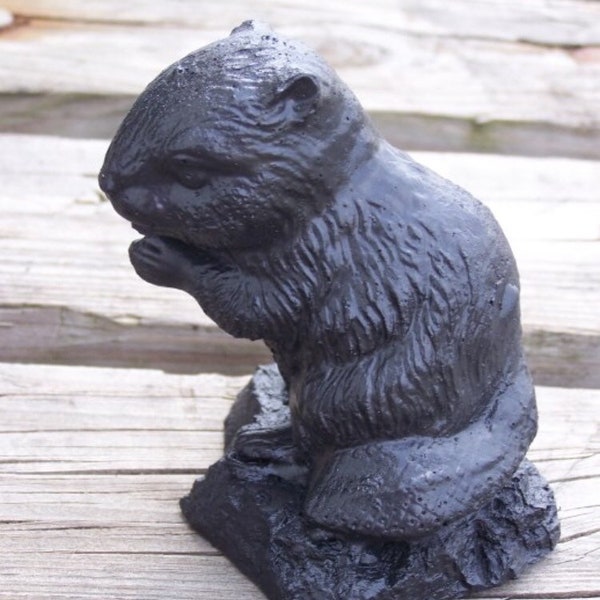 Handcrafted Beaver Made from Coal by Kentucky Artisans