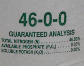 Nitrogen 46 0 0 Urea Pellet Fertilizer great for lawns, gardens, deer food plots