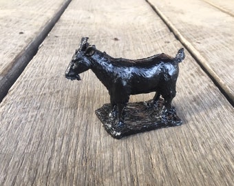 Handcrafted Billy Goat Made from Coal by Kentucky Artisans