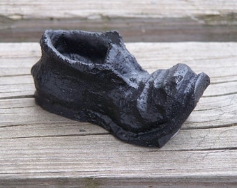 Handcrafted Small Shoe Made from Coal By Kentucky Artisans