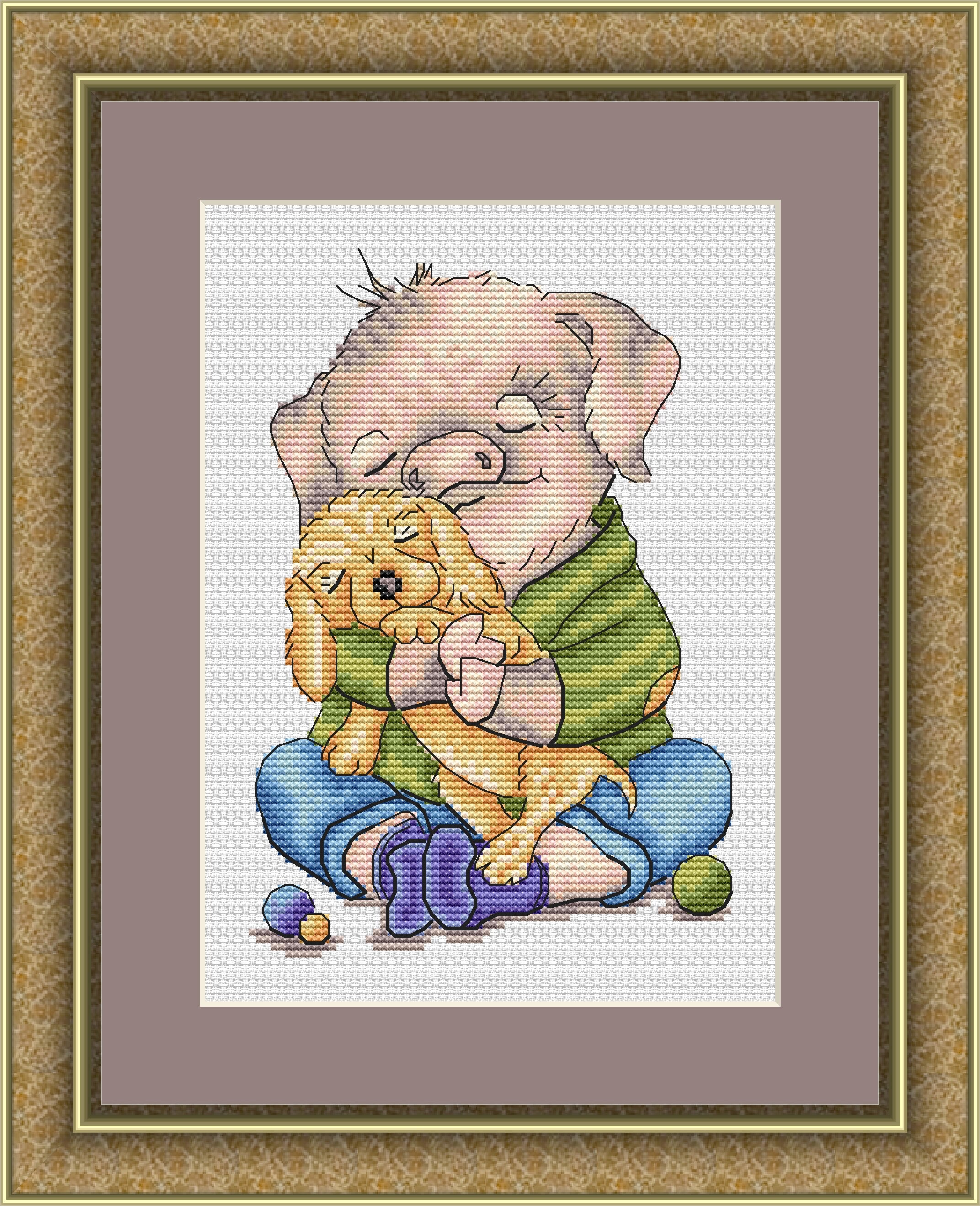 Piglet nursery decor Cross Stitch Pattern Keeper PDF Etsy