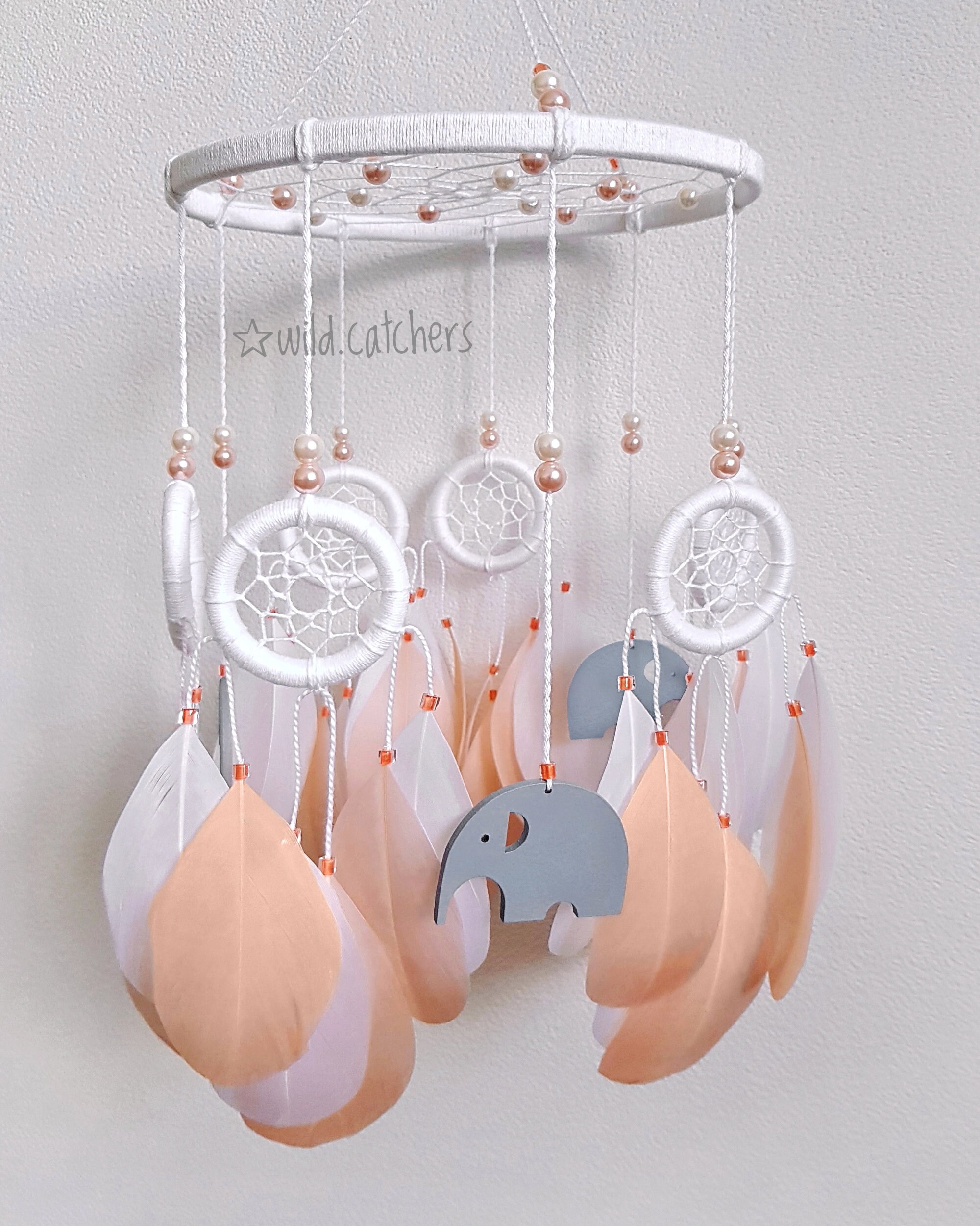 Dreamcatcher Elephants for Baby Room Dreamcatcher Baby Etsy