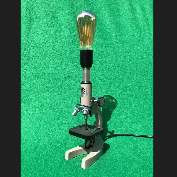 Upcycled Microscope Lamp