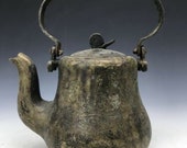 Chinese ancient pure bronze hand carved figure of the character qianlong mark