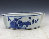 Rare Chinese Jun Kiln porcelain Ancient Ashtray statue Kangxi mark