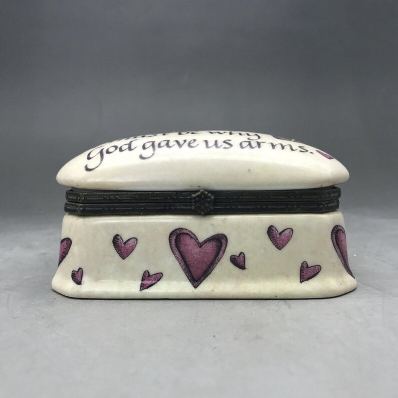 Chinese handmade ceramic color painting pattern jewelry box