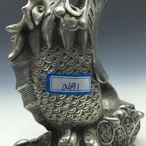 China Collectible Decorated Old Handwork Bronze Carved Owl statue