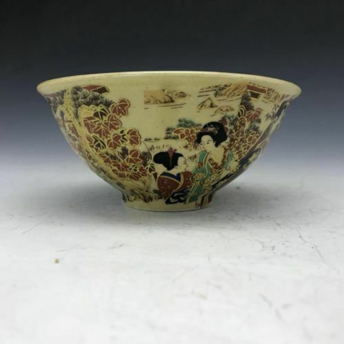 Chinese ancient jingdezhen ceramic bowl handpainted adults Etsy