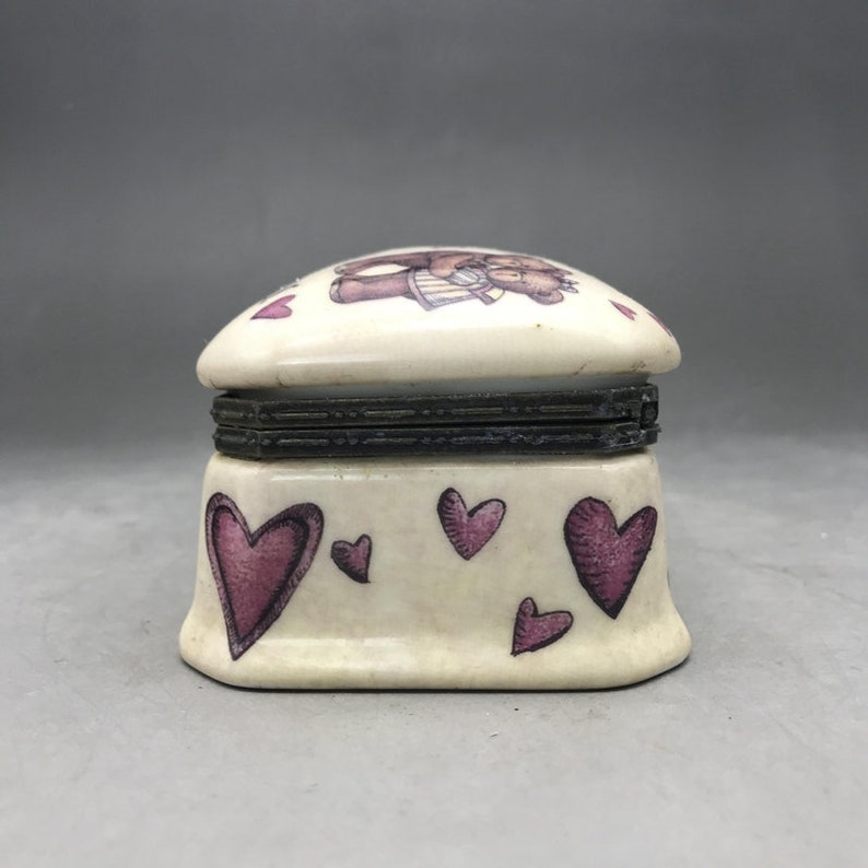 Chinese handmade ceramic color painting pattern jewelry box