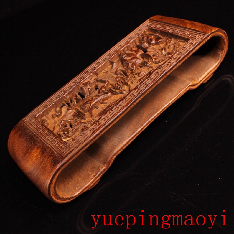 Collection Hand-carved hollow boxwood ink bed