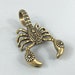 Exquisite Chinese Collectible Rare Old Brass Handwork Poisonous Scorpions Statue 