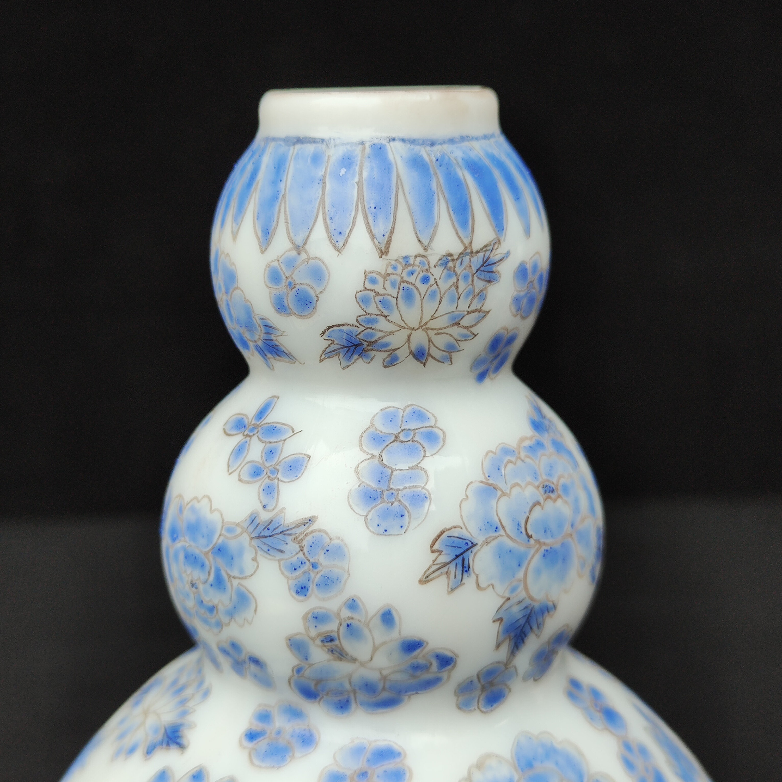 Collection Of Chinese Antique Glass Vases Pure Hand Painted Etsy