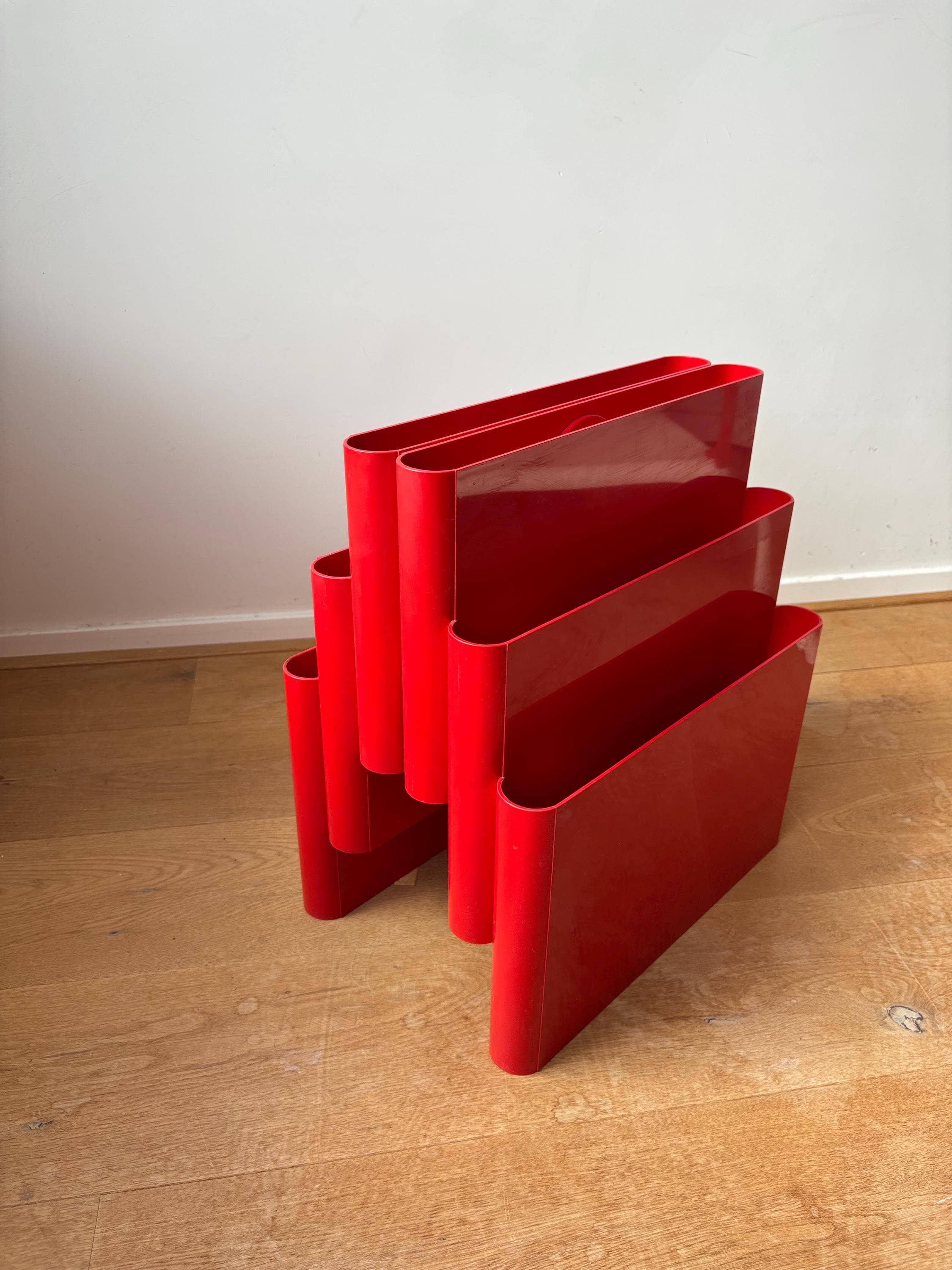 Kartell カルテル ポルタリビステ オレンジ | マガジンラック 美品