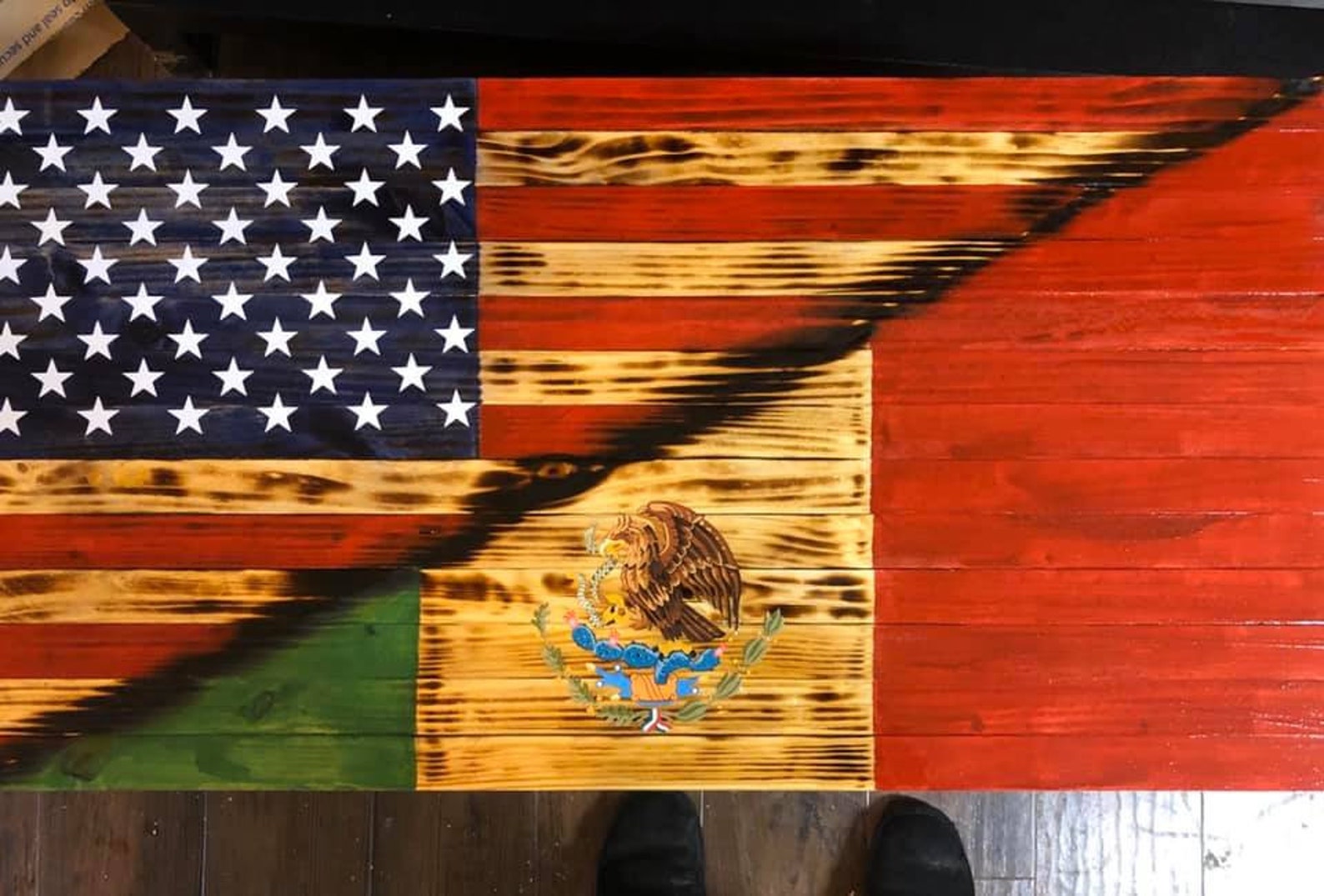 custom mexican flag af1