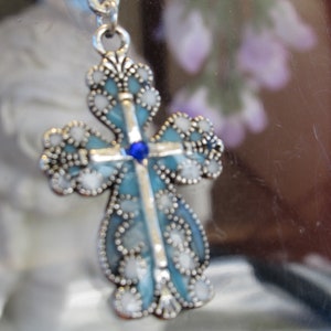 Glasmalerei Kreuz Anhänger - 49