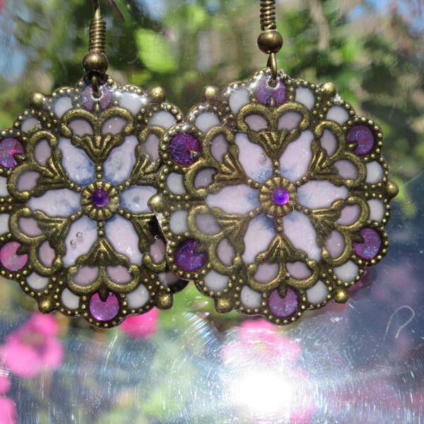 Stained Glass Window Earrings #84