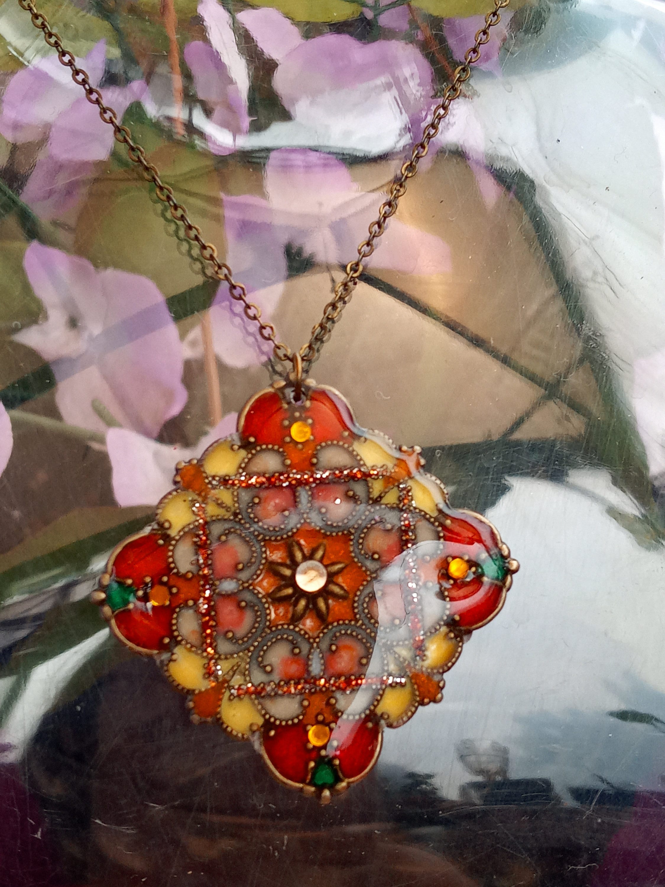 Window Pendant Stained Glass Window Pendant 83 - Etsy