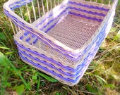 Storage basket hand-woven picnic basket storage in the kids room basket bride gift basket flower girl basket basket toy