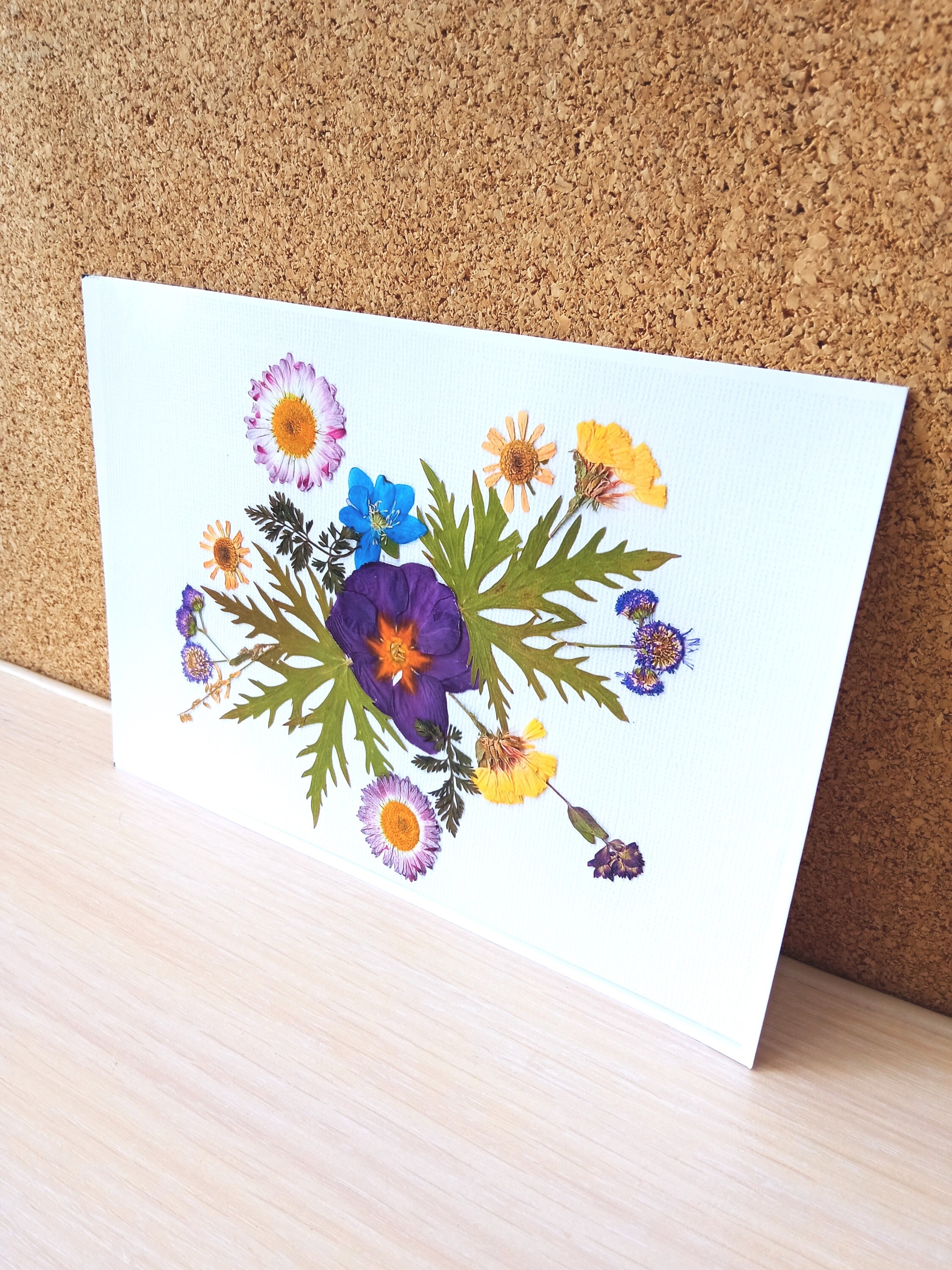 Pressed flower frame Print reproduction wall art Flower Etsy