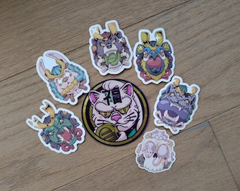 Japanese Inspired Animal Sticker Pack – Set of 7