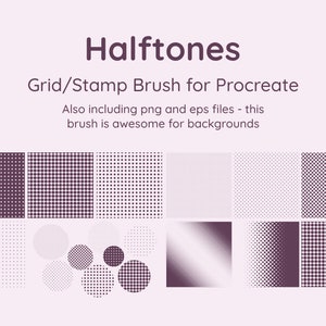 Procreate Brushes: Halftone Stamps incl. gradient!