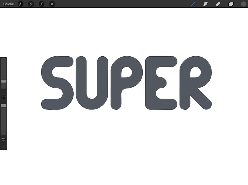 May include: A graphic design featuring the word "SUPER" in a bold, rounded font. The letters are a dark gray color against a white background.