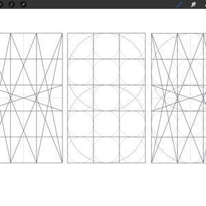 May include: Three different geometric designs are shown in black lines on a white background. The designs are all contained within a square shape. The first design is a series of intersecting lines that create a starburst pattern. The second design is a series of concentric circles that create a grid pattern. The third design is a series of intersecting lines that create a diamond pattern.