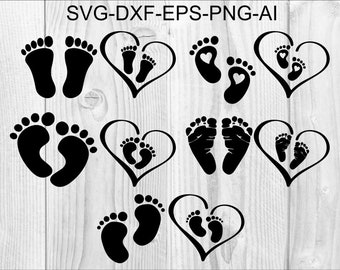 Download Baby Feet Svg Etsy