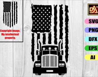 Download Truck Flag Svg Etsy