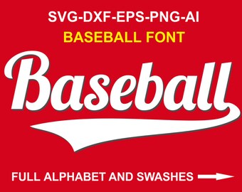 Baseball Font Svg 1 Baseball Alphabet Baseball Letters Svg Font With Swashes Sports Fonts For Cricut Silhouette Svg Eps Dxf Png Ai Download 14543 Free Commercial Use Script Fonts
