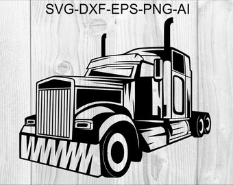 Free Free 331 Simple Semi Truck Svg SVG PNG EPS DXF File