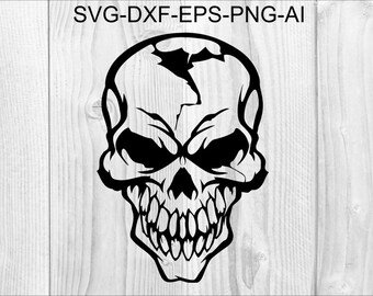 Download Skull Vector Etsy