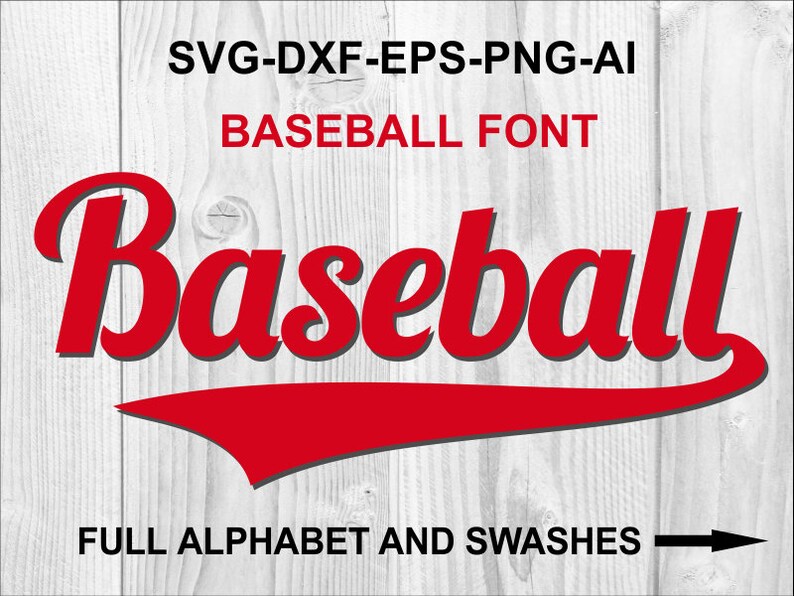 Fuente de béisbol svg 1 Baseball Alphabet Baseball Letters Etsy