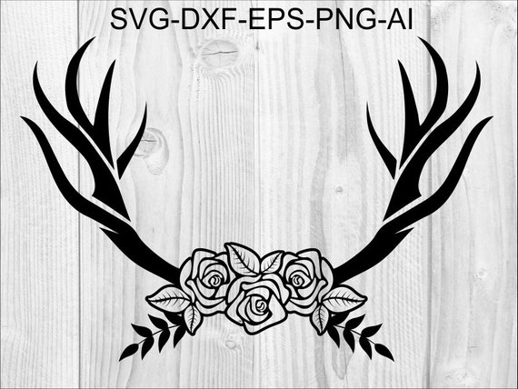 Download Deer Antlers Svg 1 Arrow Antlers Floral Deer Antlers Svg Deer Etsy