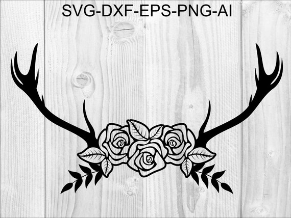 Download Deer Antlers SVG 2 Arrow Antlers Floral Deer Antlers SVG ...