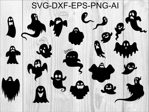 Download Halloween Svg 5 Ghost Bundle Ghost Svg Ghost Cricut Ghost Etsy